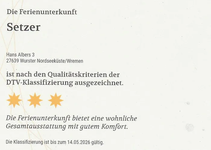 3 Sterne Komfort-ferienhaus Setzer